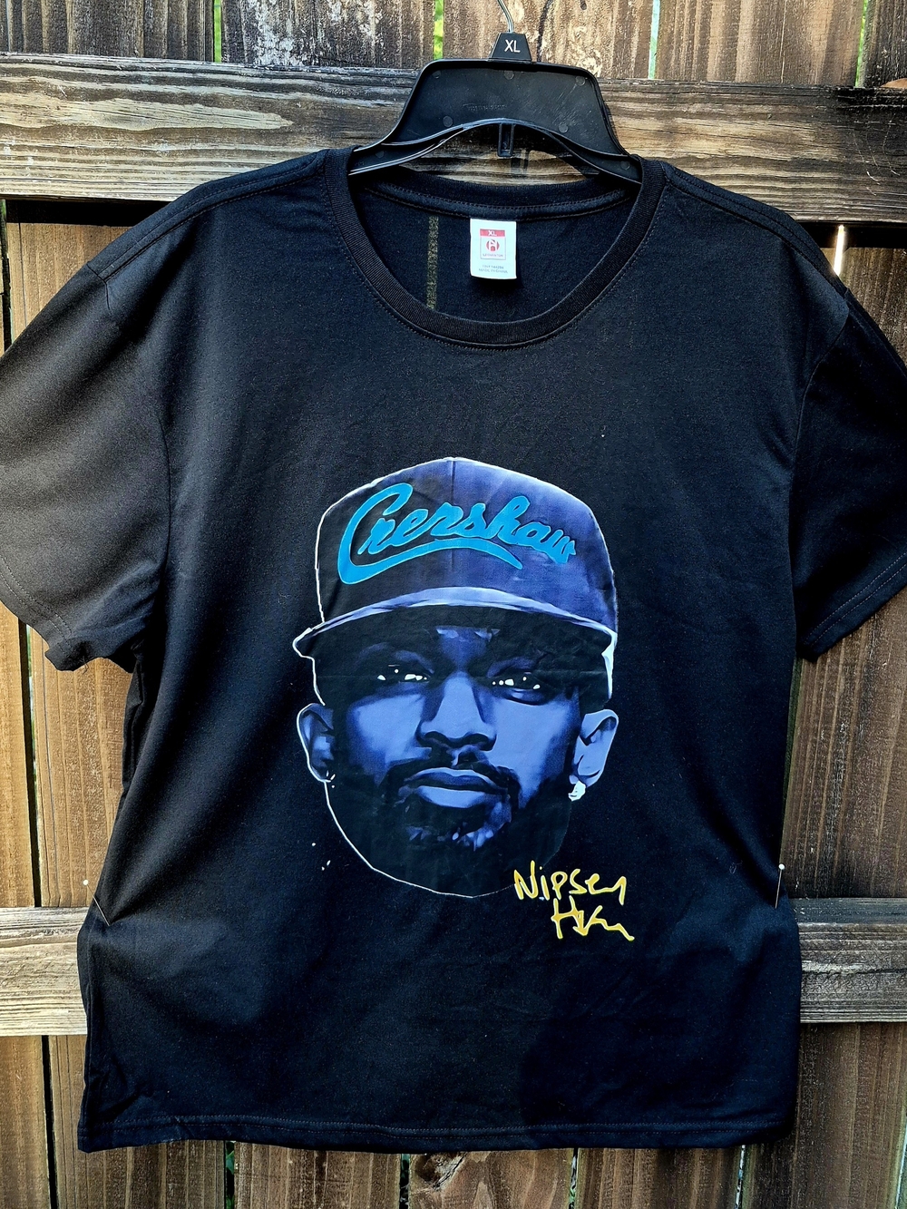 Nipsey Hussle Crenshaw Black Cotton T-Shirt Unisex XLarge Hip Hop Graphic Tee